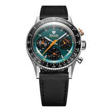 Nivada Grenchen Chronoking Mecaquartz Racing Green 87051Q – Herrenuhr 38 mm, Zifferblatt Grün