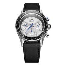 Nivada Grenchen Chronoking Mecaquartz Racing Grey 87046Q – Herrenuhr 38 mm, Zifferblatt Grau