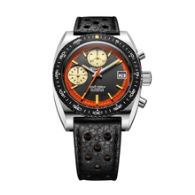 Nivada Grenchen Autochron Orange Automatic 38mm 77004A10 - Racing-Armband Schwarz