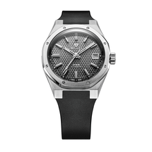 Nivada Grenchen F77 SST Grey MK2 38mm 69012A77-DR - Kautschukarmband Schwarz Mit Datum