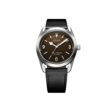 Nivada Grenchen Super Antarctic 3.6.9 Brown 38mm 32040A17 - Lederarmband Schwarz