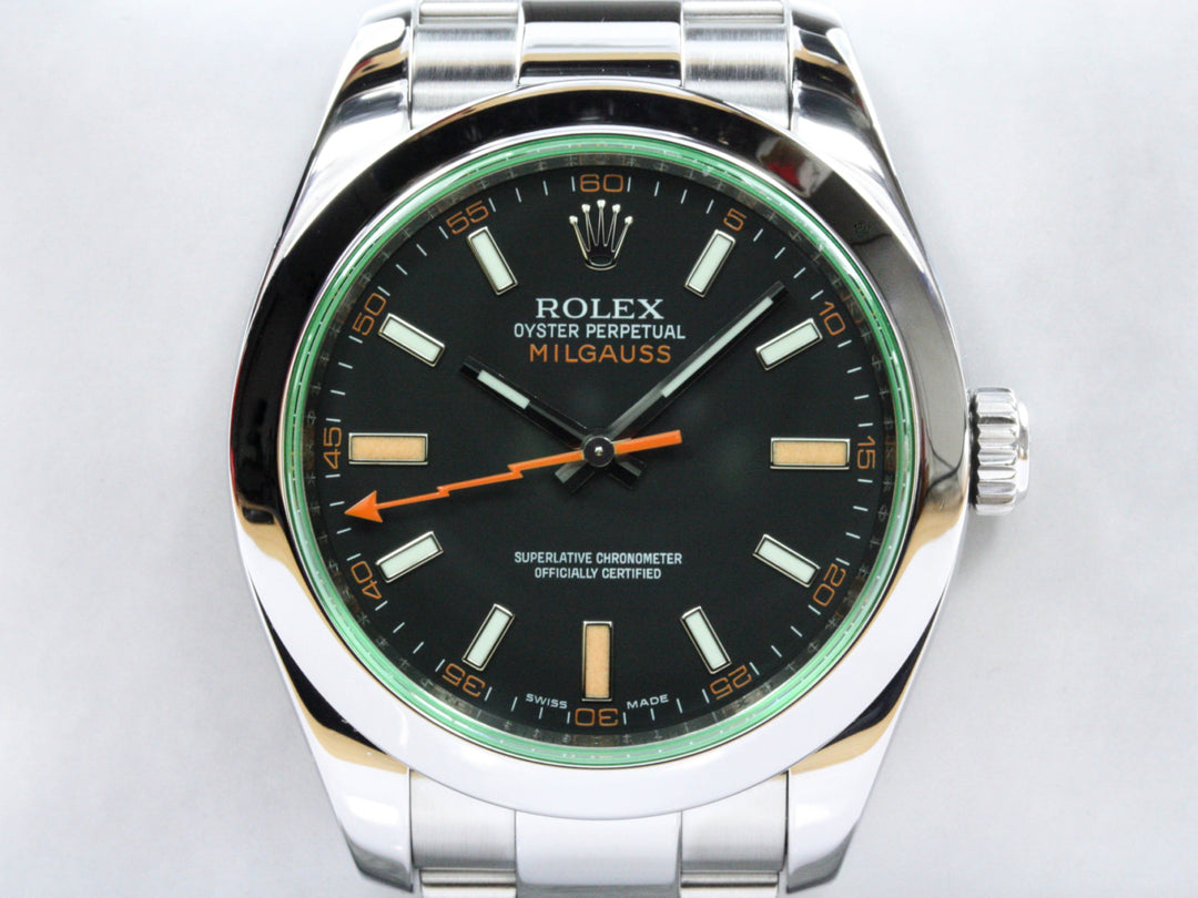 116400GV_RLX_Milgauss_Gruenes_Stahl_Glas_LC100_FSet_2010_1-scaled