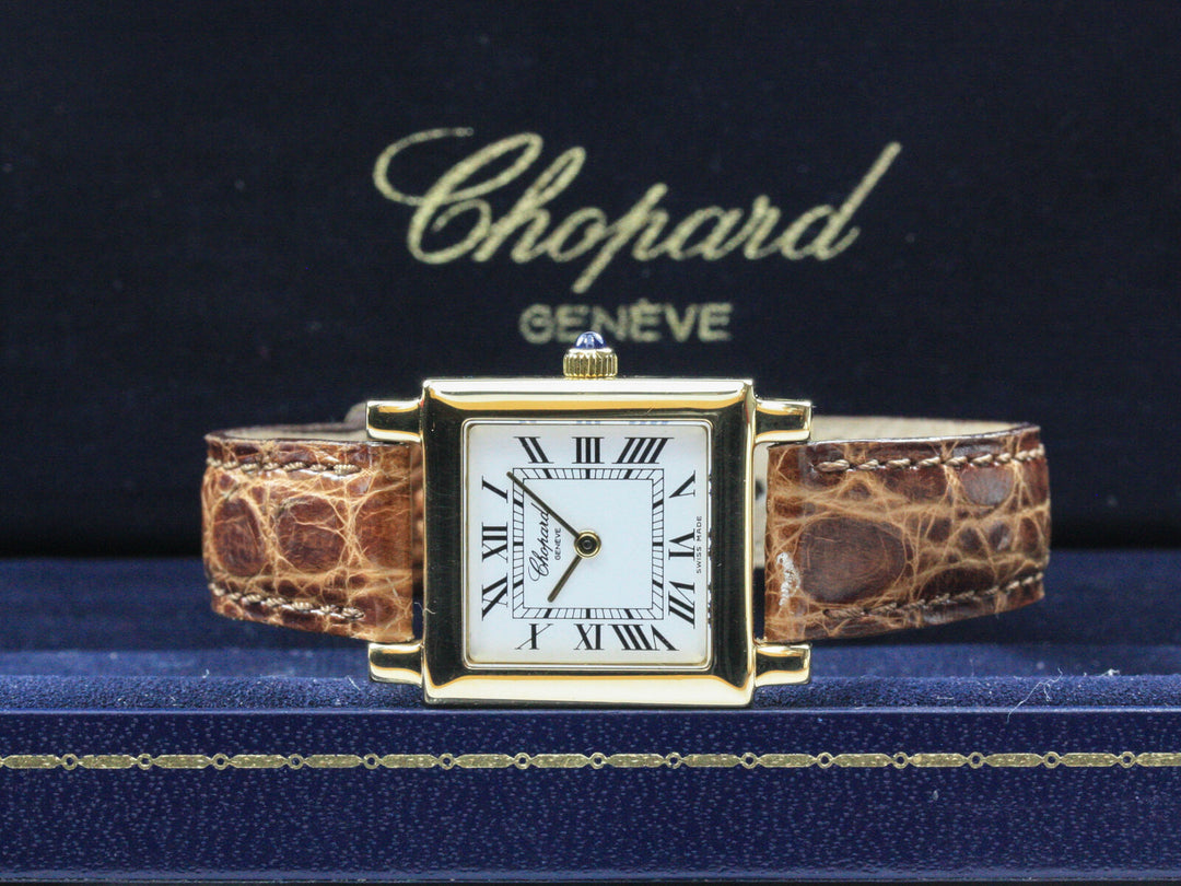 12:7366_Chopard_18k_GGold_Leder_Quarz_2000_Serial_498XXX_FSet_9