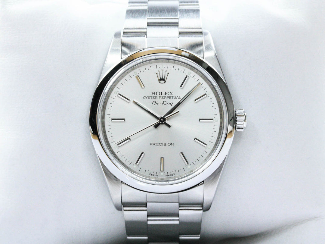 14000_RLX_Air_King_Stahl_Silver_Dial_FSet_Serial_A437XXX_LC170_1999_1