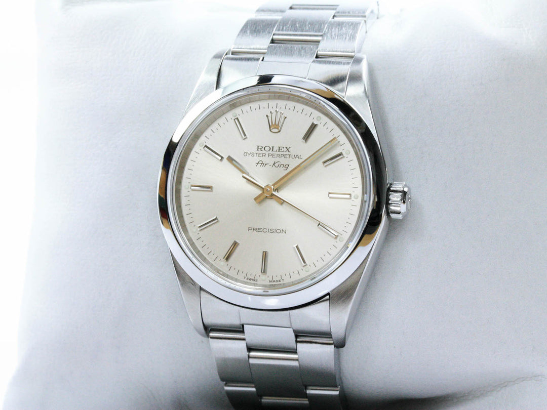 14000_RLX_Air_King_Stahl_Silver_Dial_FSet_Serial_A437XXX_LC170_1999_2