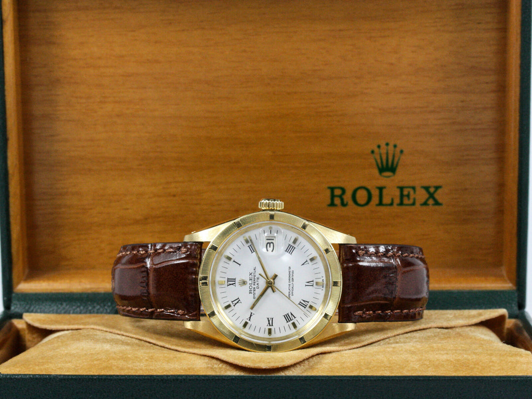 1501_RLX_Date_34mm_18k_GGold_Leder_White_Dial_1983_Serial_7386XXX_0