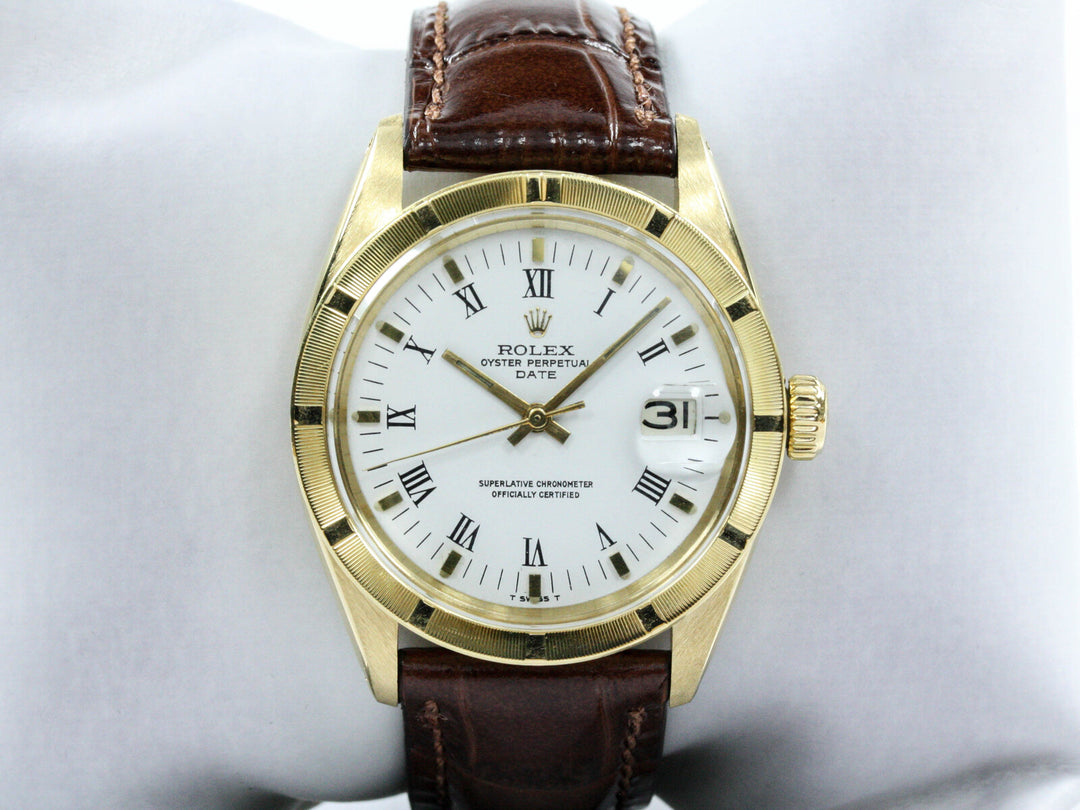 1501_RLX_Date_34mm_18k_GGold_Leder_White_Dial_1983_Serial_7386XXX_4