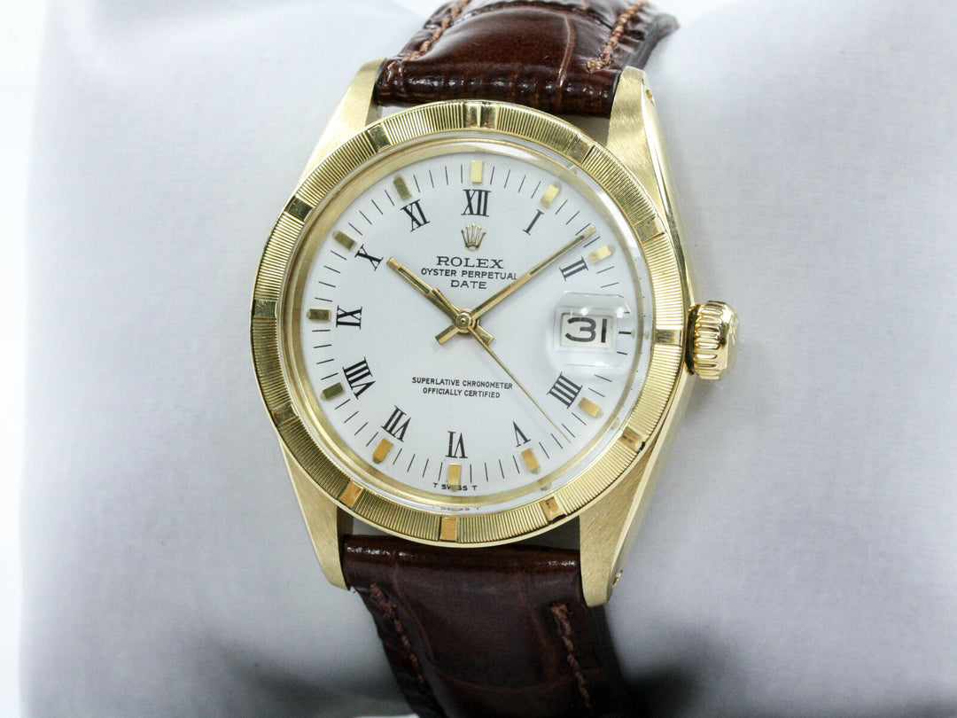 1501_RLX_Date_34mm_18k_GGold_Leder_White_Dial_1983_Serial_7386XXX_5