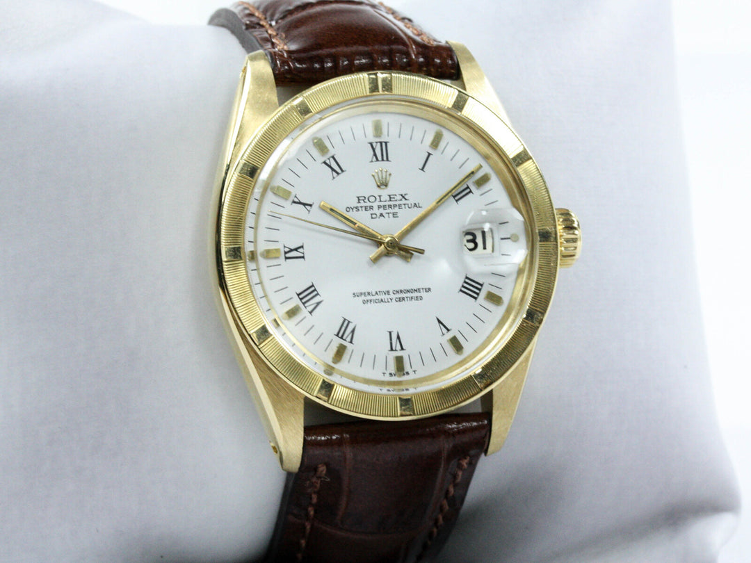 1501_RLX_Date_34mm_18k_GGold_Leder_White_Dial_1983_Serial_7386XXX_6