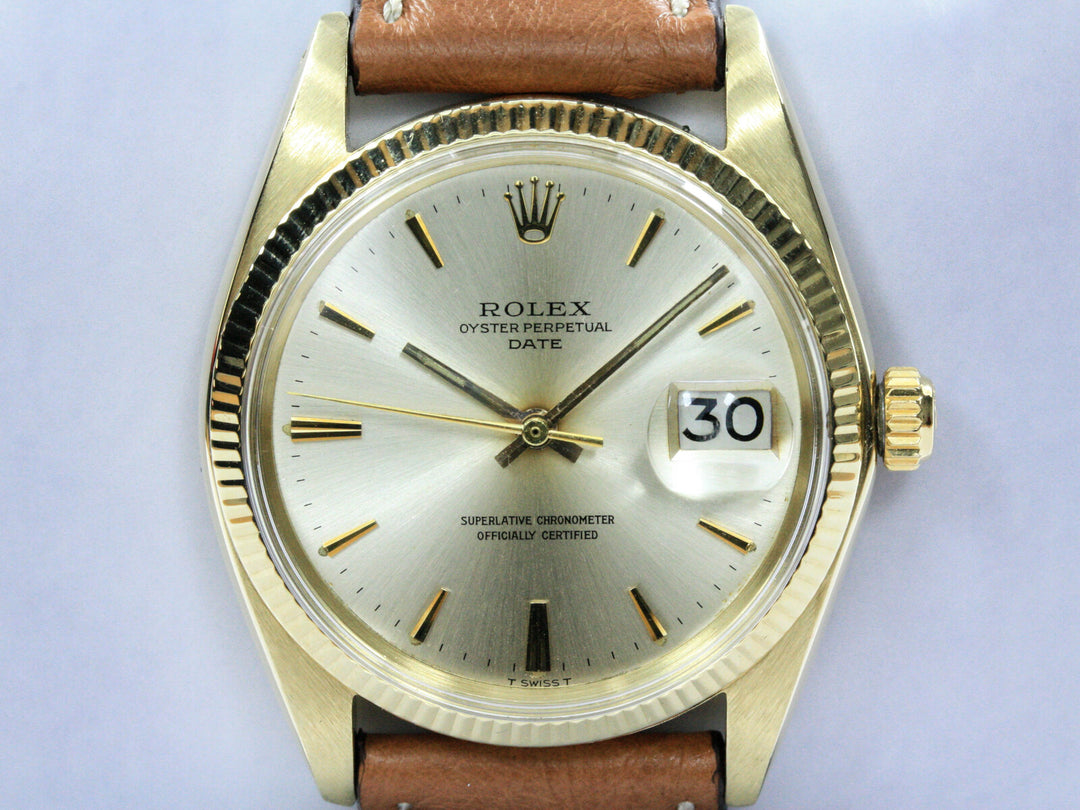 1503_RLX_Date_14k_GGold_Leder_Strauß_Serial_1206XXX_Jahr_1966_1