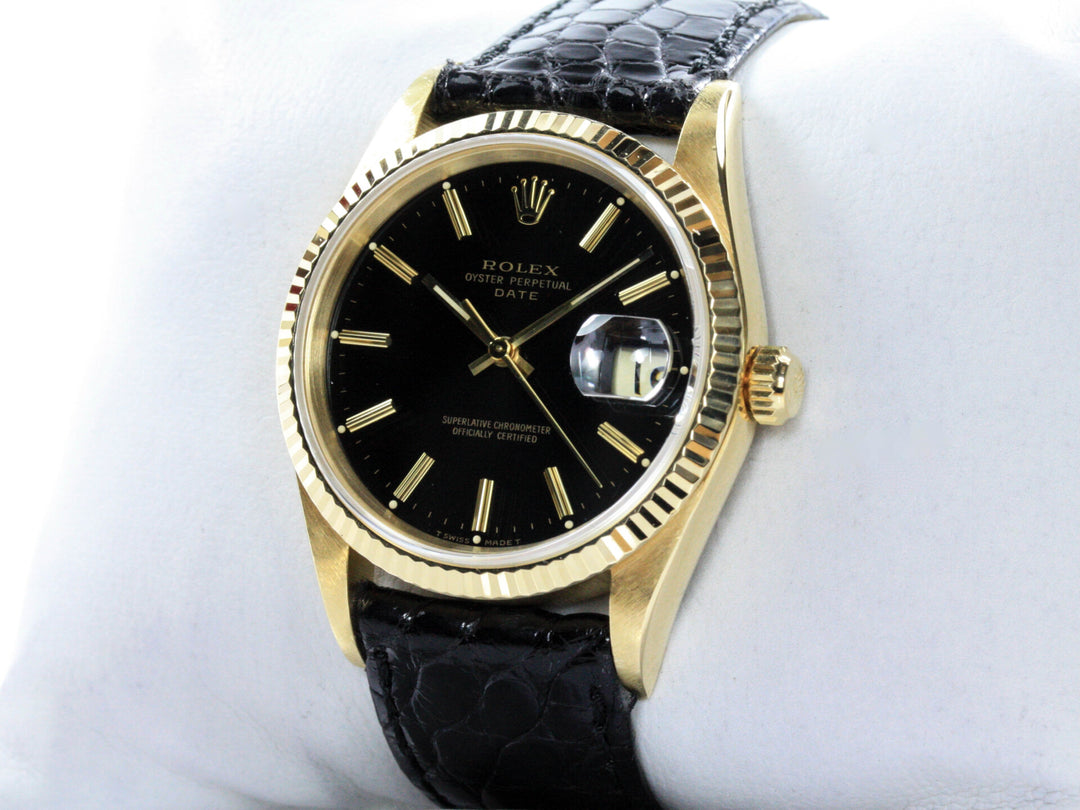 15238_RLX_Date_18k_GGold_Leder_18k_GGold_Dornschließe_Serial_E625XXX_Jahr_1990_2