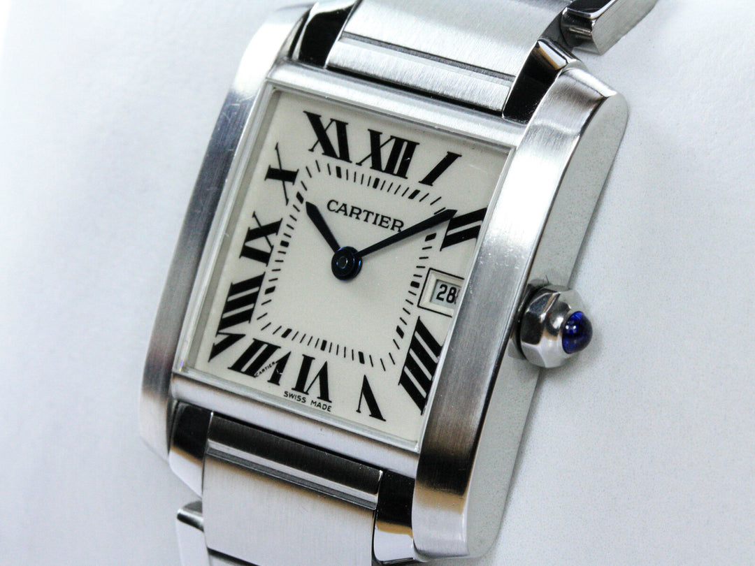 2465_Cartier_Tank_Quartz_Stahlband_25mm_White_Dial_2