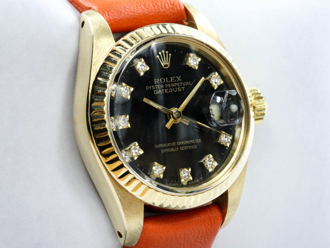 6927_RLX_Datejust_Lady_18k_GGold_Black_Diamond_Dial_Leather_Serial_4467XXX_Bj_1976_3