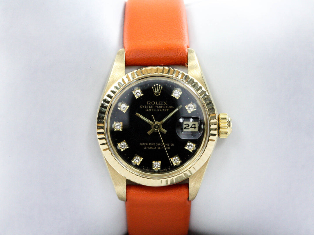 6927_RLX_Datejust_Lady_18k_GGold_Black_Diamond_Dial_Leather_Serial_4467XXX_Bj_1976_4