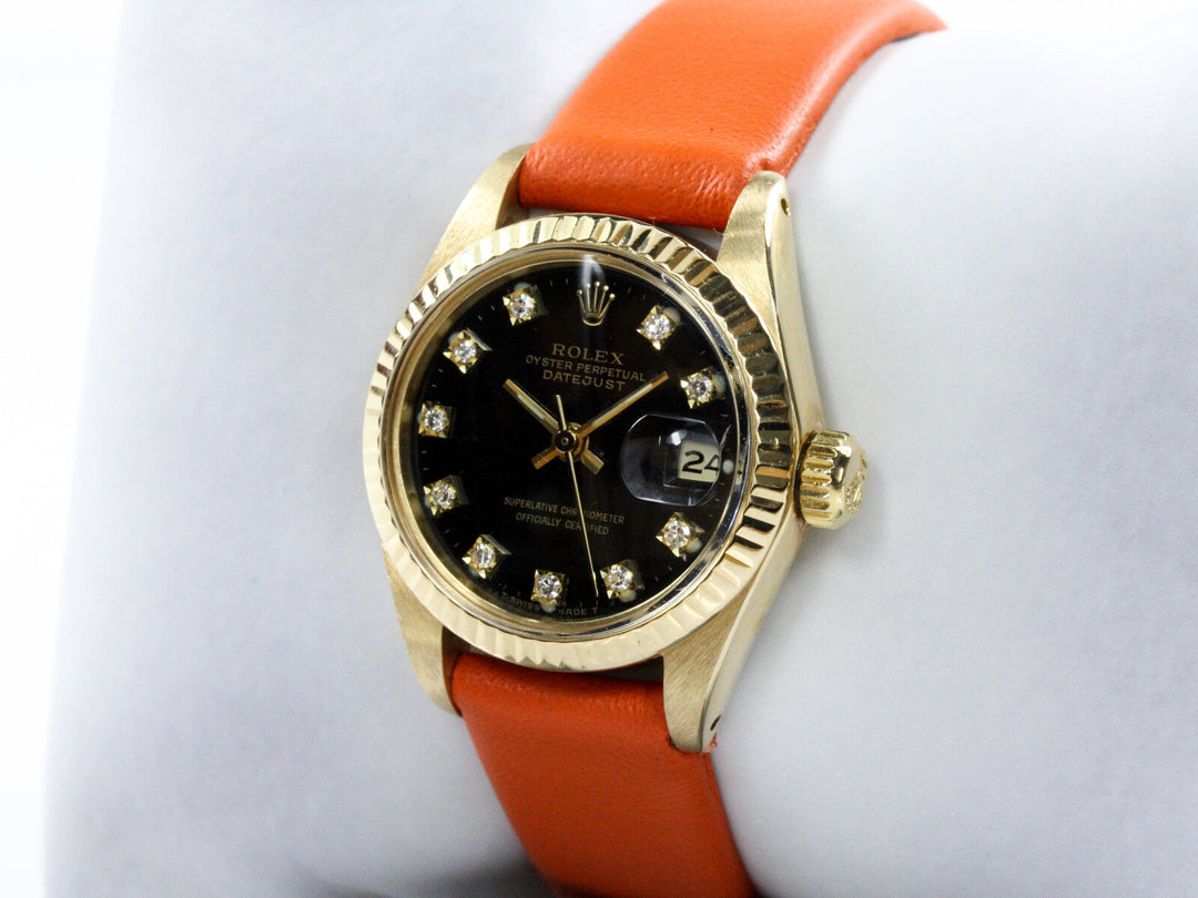 6927_RLX_Datejust_Lady_18k_GGold_Black_Diamond_Dial_Leather_Serial_4467XXX_Bj_1976_5
