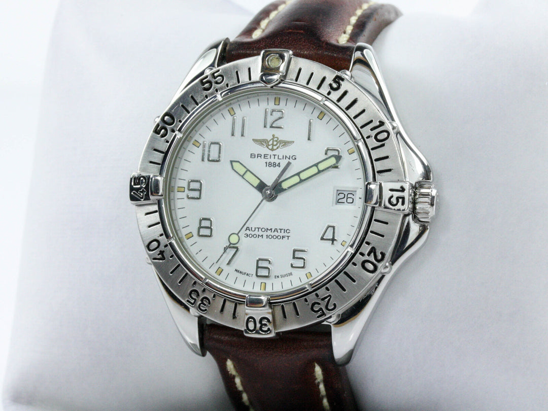 A17035_Breitling_Colt_Automatik_Stahl_Leder_White_Dial_Serial_44XX_5