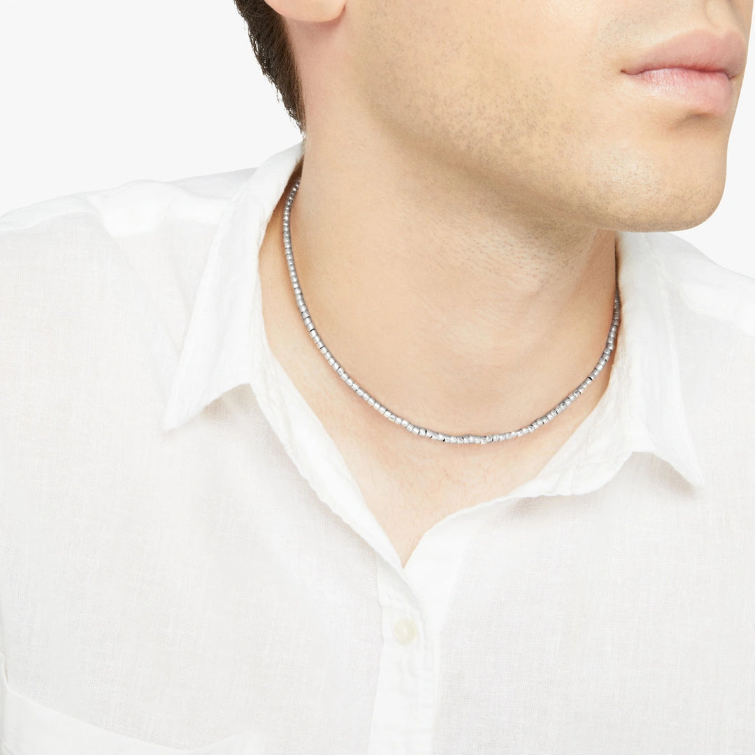 DCC0002_GRANX_GAGMX_120_Dodo_mini-granelli-necklace-9k-rose-gold-silver-steel