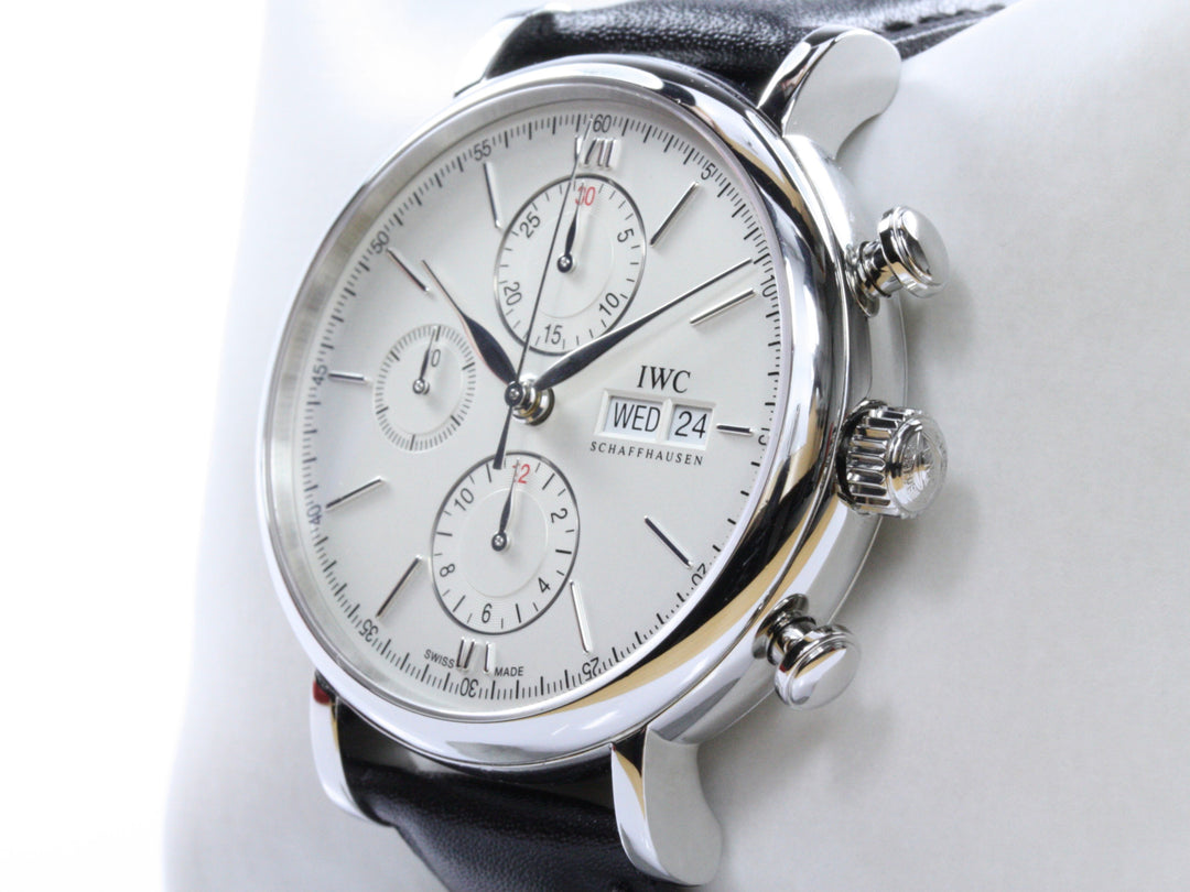 IW391007_IWC_Portofino_Chronograph_Leder_White_Dial_Silve_Hands_Fullset_2015_2-scaled