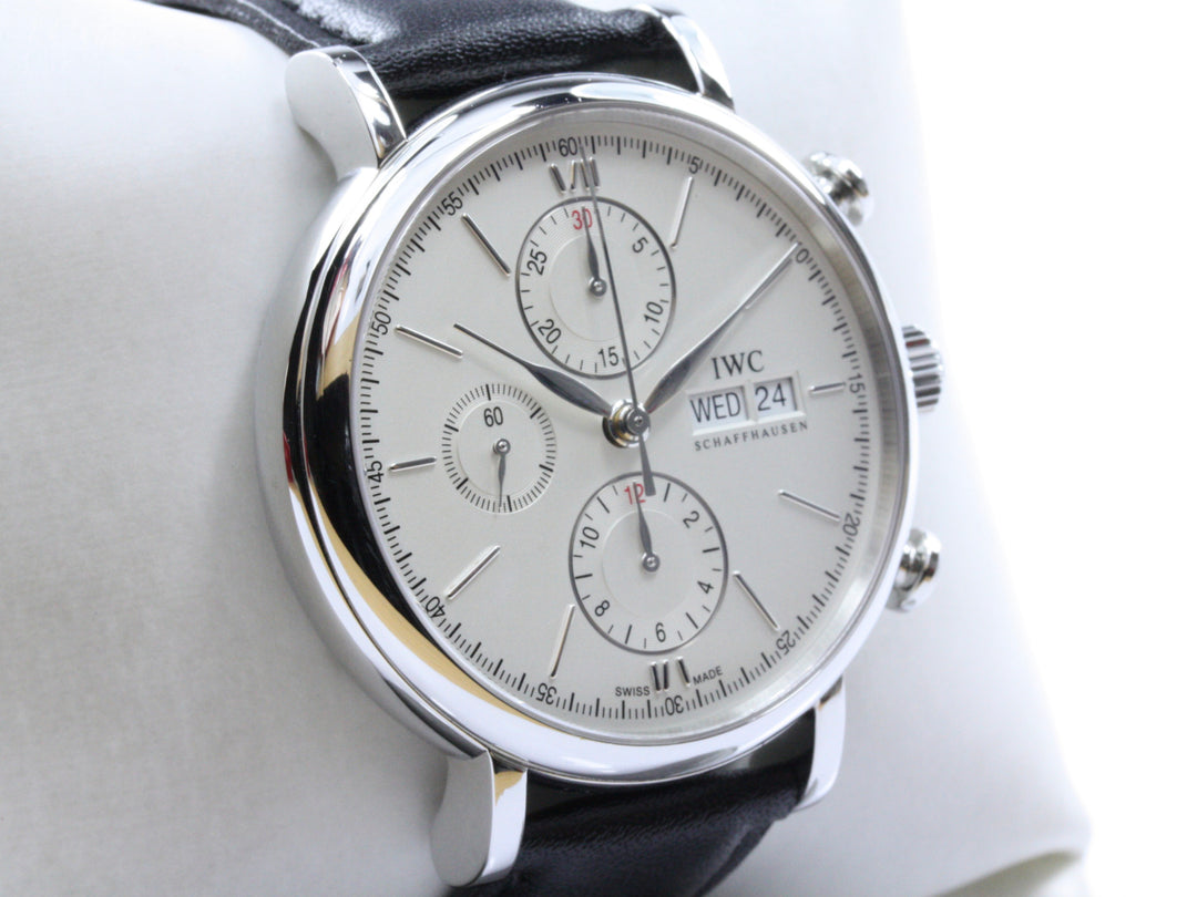 IW391007_IWC_Portofino_Chronograph_Leder_White_Dial_Silve_Hands_Fullset_2015_3-scaled