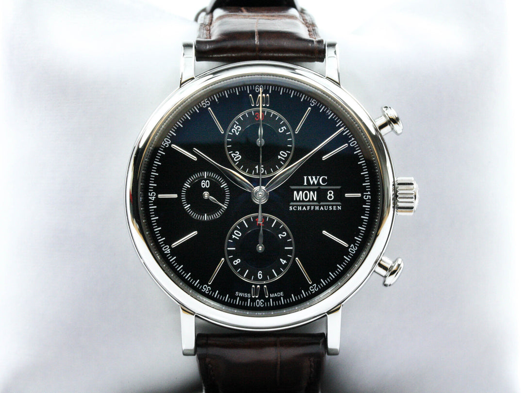 IW391008_IWC_Portofino_Chronograph_Black_Dial_Serial_5189XXX_Leder_Dornschließe_4
