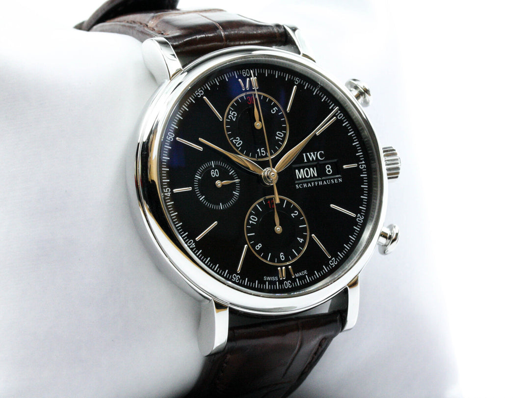 IW391008_IWC_Portofino_Chronograph_Black_Dial_Serial_5189XXX_Leder_Dornschließe_6