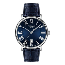 Tissot Carson Premium 40mm T122.410.16.043.00 - Zifferblatt Blau, Armband Leder