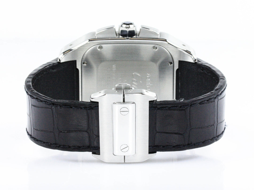 W20090X8_2740_Cartier_Santos_100_XL_41mm_Stahl_Leder_2006_FSet_German_11-scaled