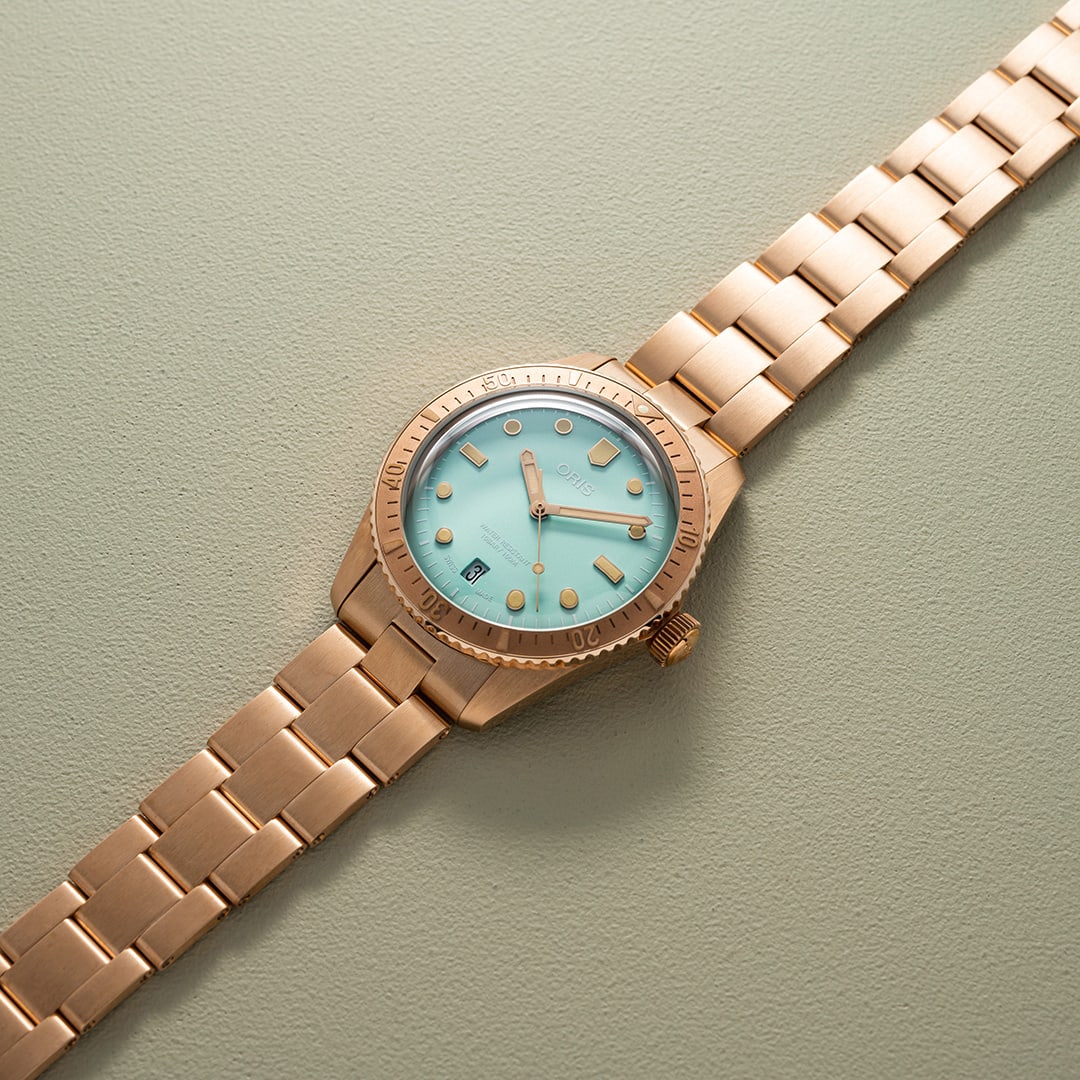 Oris Divers Sixty-Five Cotton Candy 38mm 01 733 7771 3157 – Detailansicht