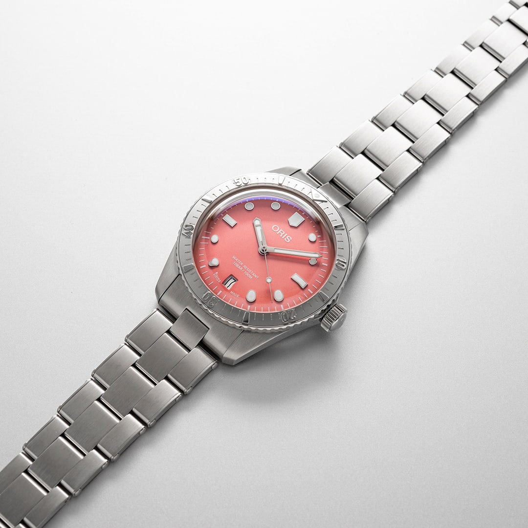 Oris Divers Sixty-Five Cotton Candy 38mm 01 733 7771 4058 – Detailansicht