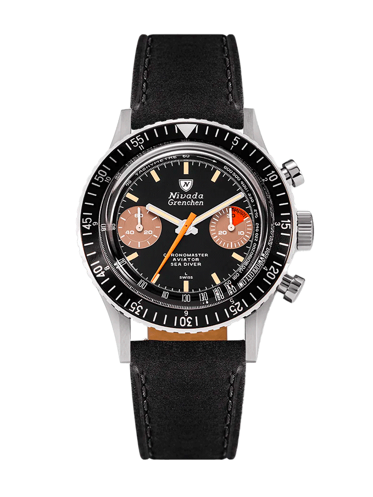 Nivada Grenchen Chronomaster Orange Boy Inter.Bezel Manual 86012M – Ansicht 2
