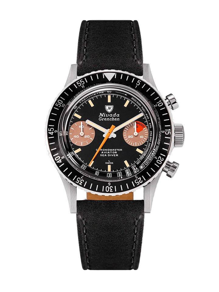 Nivada Grenchen Chronomaster Orange Boy Inter.Bezel Manual 86012M – Ansicht 2