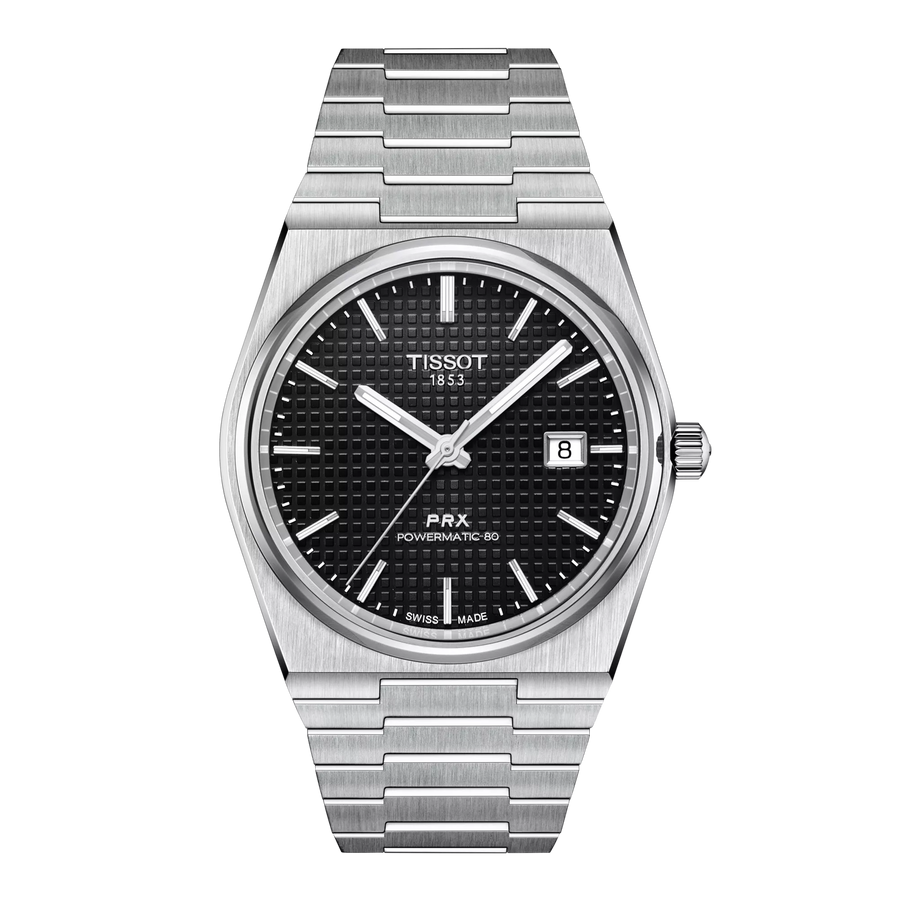 Tissot PRX 39,5mm T137.407.11.051.00 - Zifferblatt Schwarz, Armband Stahl