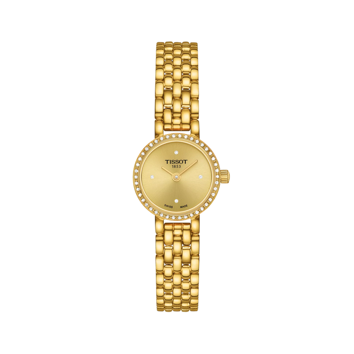 Tissot Lovely Round 19,5mm T140.009.63.026.00 - Zifferblatt Champagner, Armband PVD-Beschichtung
