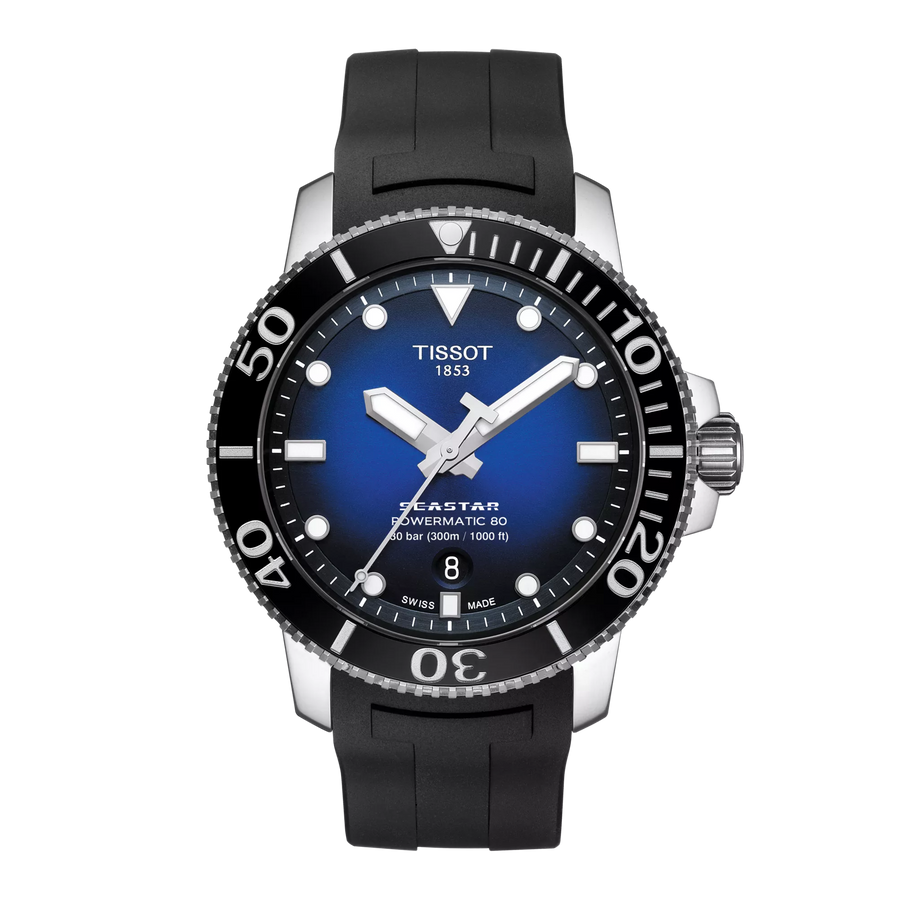 Tissot Seastar 1000 43mm T120.407.17.041.00 - Zifferblatt Blau, Armband Kautschuk