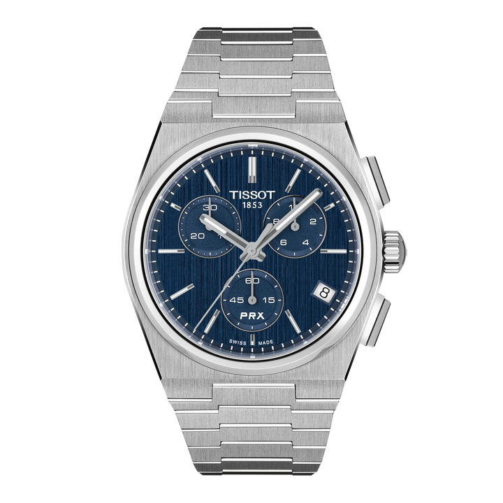 Tissot PRX Chronograph 41mm T137.417.11.041.00 - Zifferblatt Blau, Armband Stahl