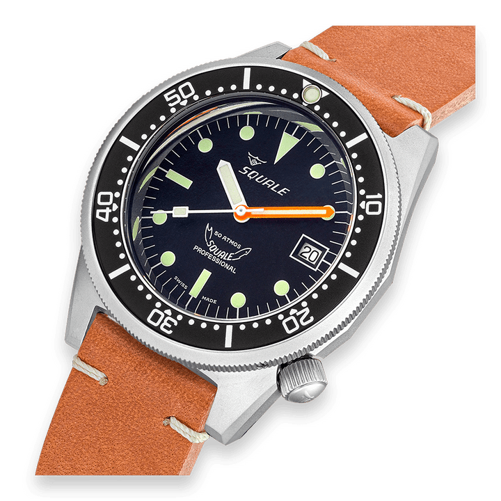 Squale 1521 Black Blasted Lederband 1521BKBL.PC – Ansicht 4