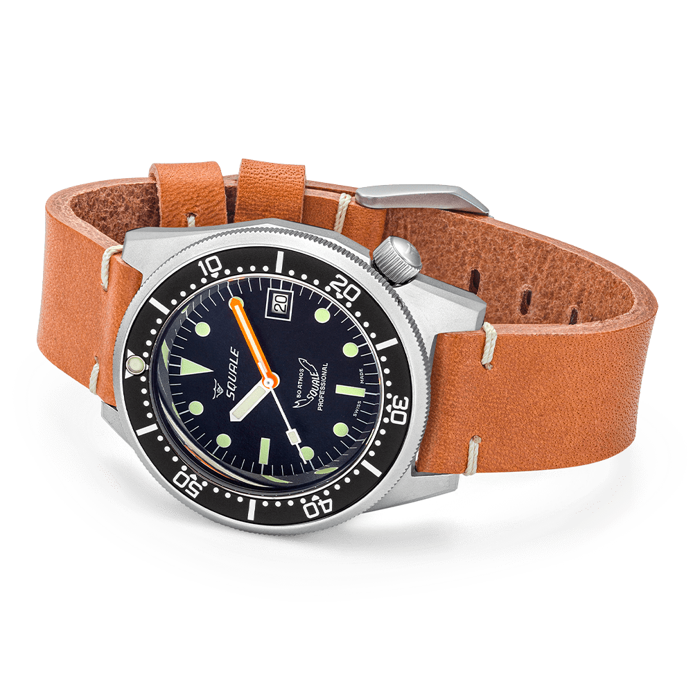 Squale 1521 Black Blasted Lederband 1521BKBL.PC – Ansicht 3