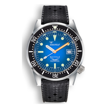 Squale 1521 Blue Ray Kautschukband 1521PROFD.HT – Taucheruhr Edelstahl 42 mm, Zifferblatt Blau, Kautschukband
