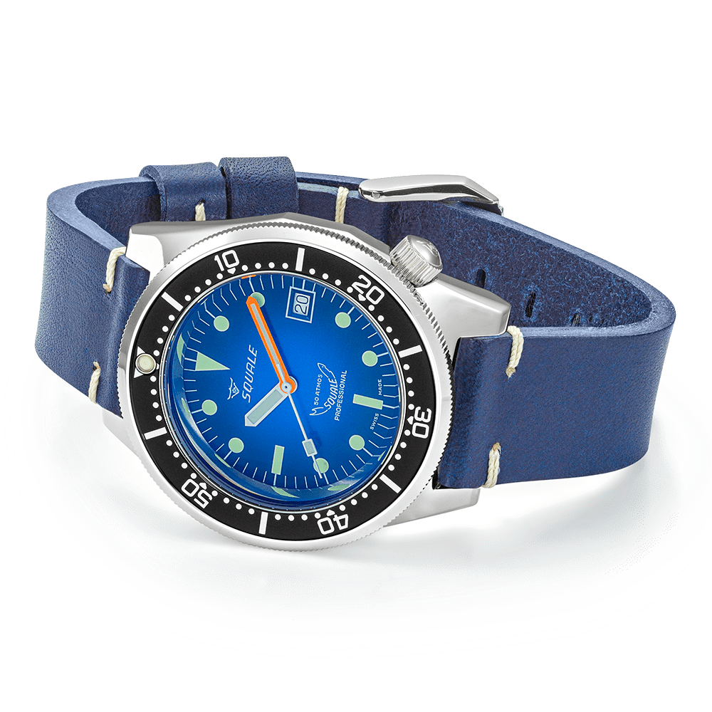Squale 1521 Blue Ray Lederband 1521PROFD.PB – Ansicht 3