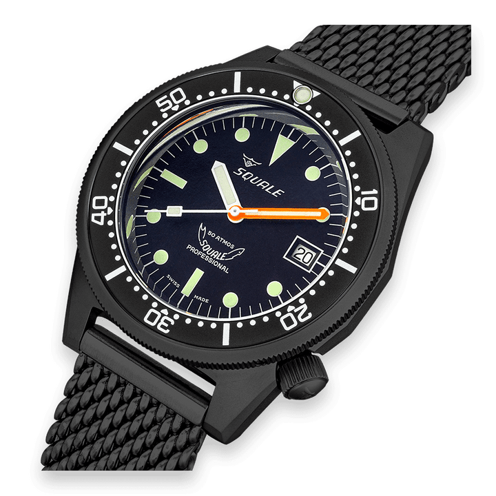Squale 1521 DLC Milanaise-Armband 1521DLCBK.MEPVD20 – Ansicht 4