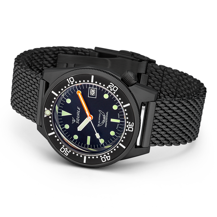 Squale 1521 DLC Milanaise-Armband 1521DLCBK.MEPVD20 – Ansicht 3