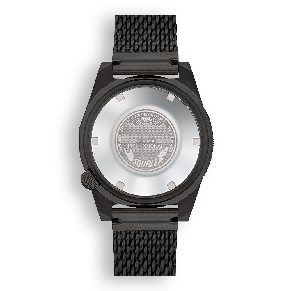 Squale 1521 DLC Milanaise-Armband 1521DLCBK.MEPVD20 – Ansicht 2