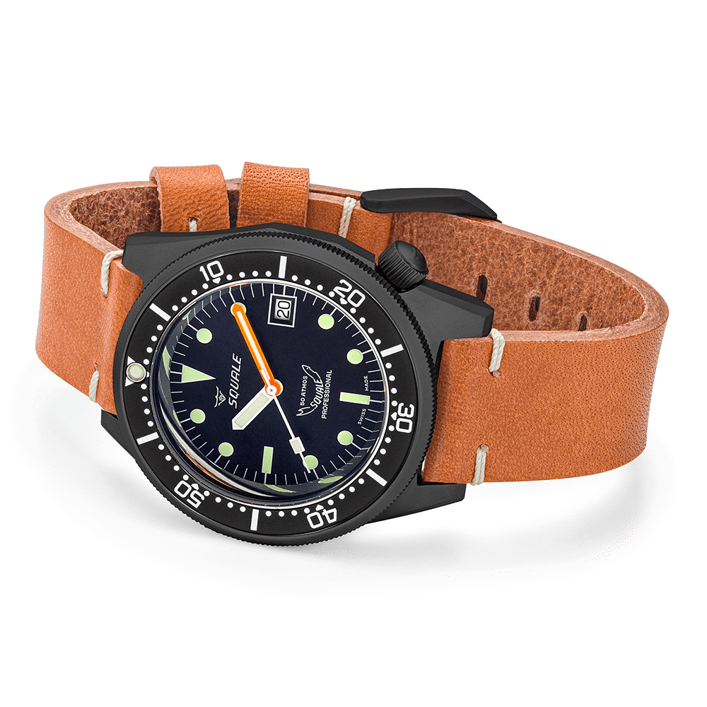 Squale 1521 DLC Lederband 1521DLCBK.PC – Ansicht 3