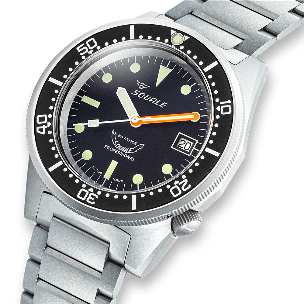 Squale 1521 Black Blasted Edelstahlband 1521BKBL.SQ20S – Ansicht 4
