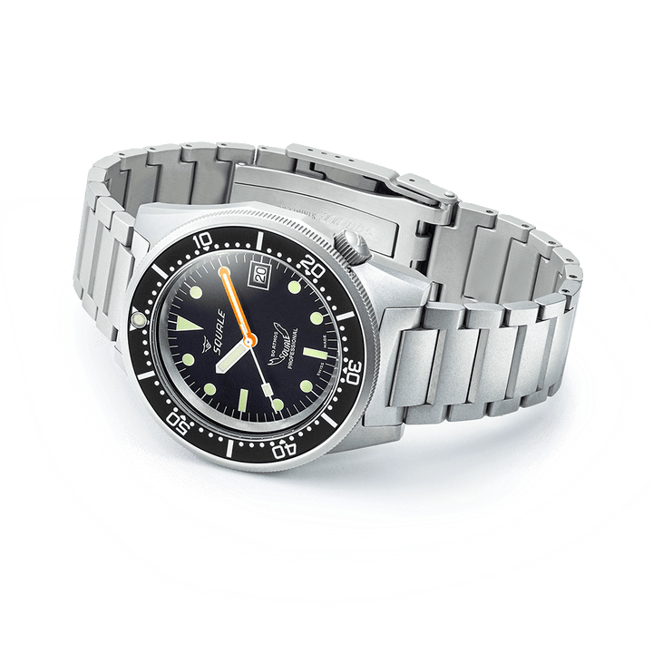 Squale 1521 Black Blasted Edelstahlband 1521BKBL.SQ20S – Seitenansicht