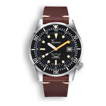 Squale 1521 Classic – Herren-Taucheruhr Edelstahl 42 mm mit schwarzem Zifferblatt und Drehlünette