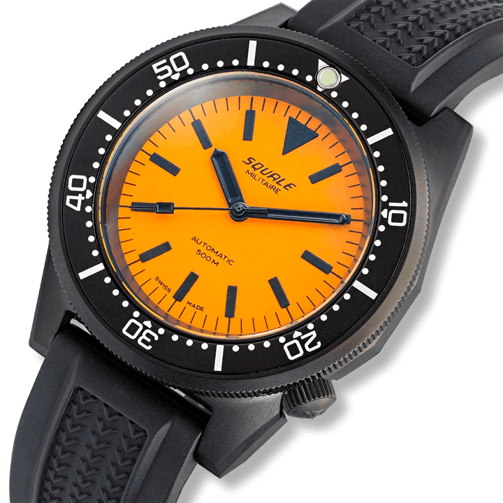 Squale 1521 Full Luminous Orange Militaire Kautschukband 1521DLCFOR.VO – Ansicht 4
