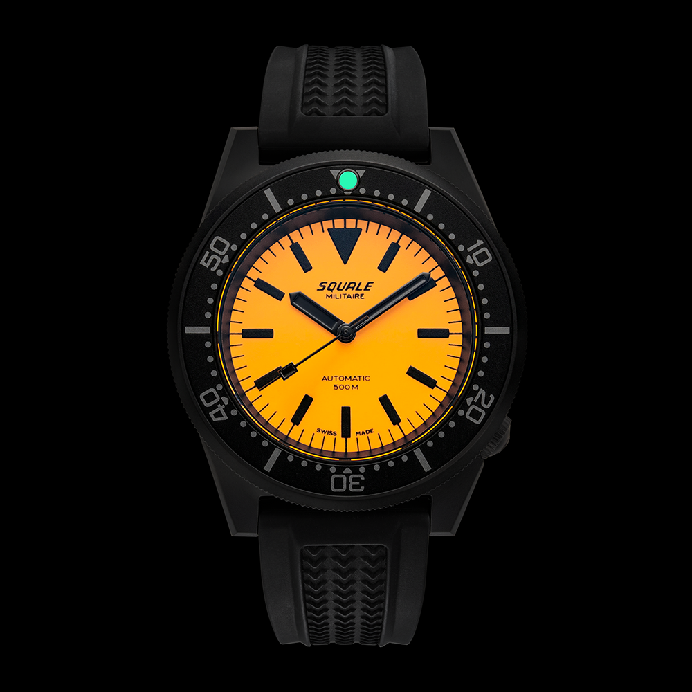 Squale 1521 Full Luminous Orange Militaire Kautschukband 1521DLCFOR.VO – Ansicht 5