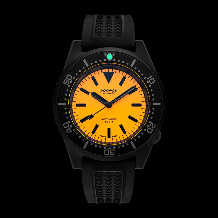 Squale 1521 Full Luminous Orange Militaire Kautschukband 1521DLCFOR.VO – Ansicht 5