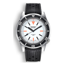 Squale 1521 Full Luminous Militaire Kautschukband 1521FUMIWT.HT – Taucheruhr Edelstahl 42 mm, Zifferblatt Weiß, Kautschukband